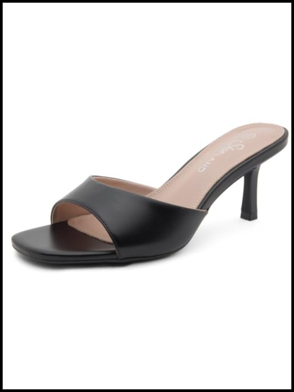 Women's Heeled Mules Kitten Heels Slip-On Sandals Dressy